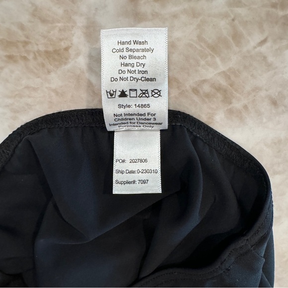 Weissman Classic Dance Brief in Black size Medium Child - Picture 5 of 11